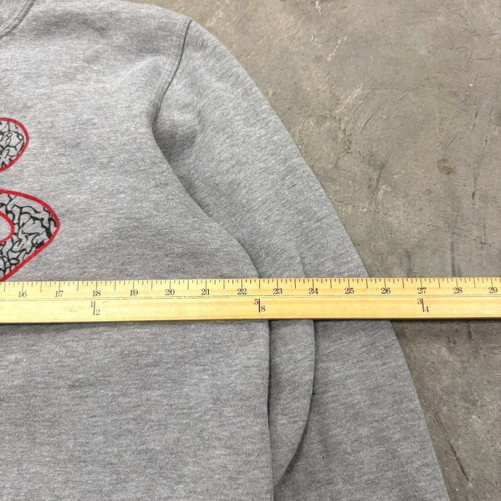 Vintage y2k Nike Lacrosse Center‎ Swoosh Grey Sweatshirt - L/XL